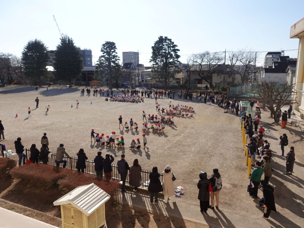 ２年生　学年合同体育